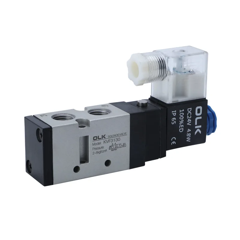 kvf3130 Solenoid valve Double headed Double control 5 Way 2 Position Power down hold Pneumatic directional valve