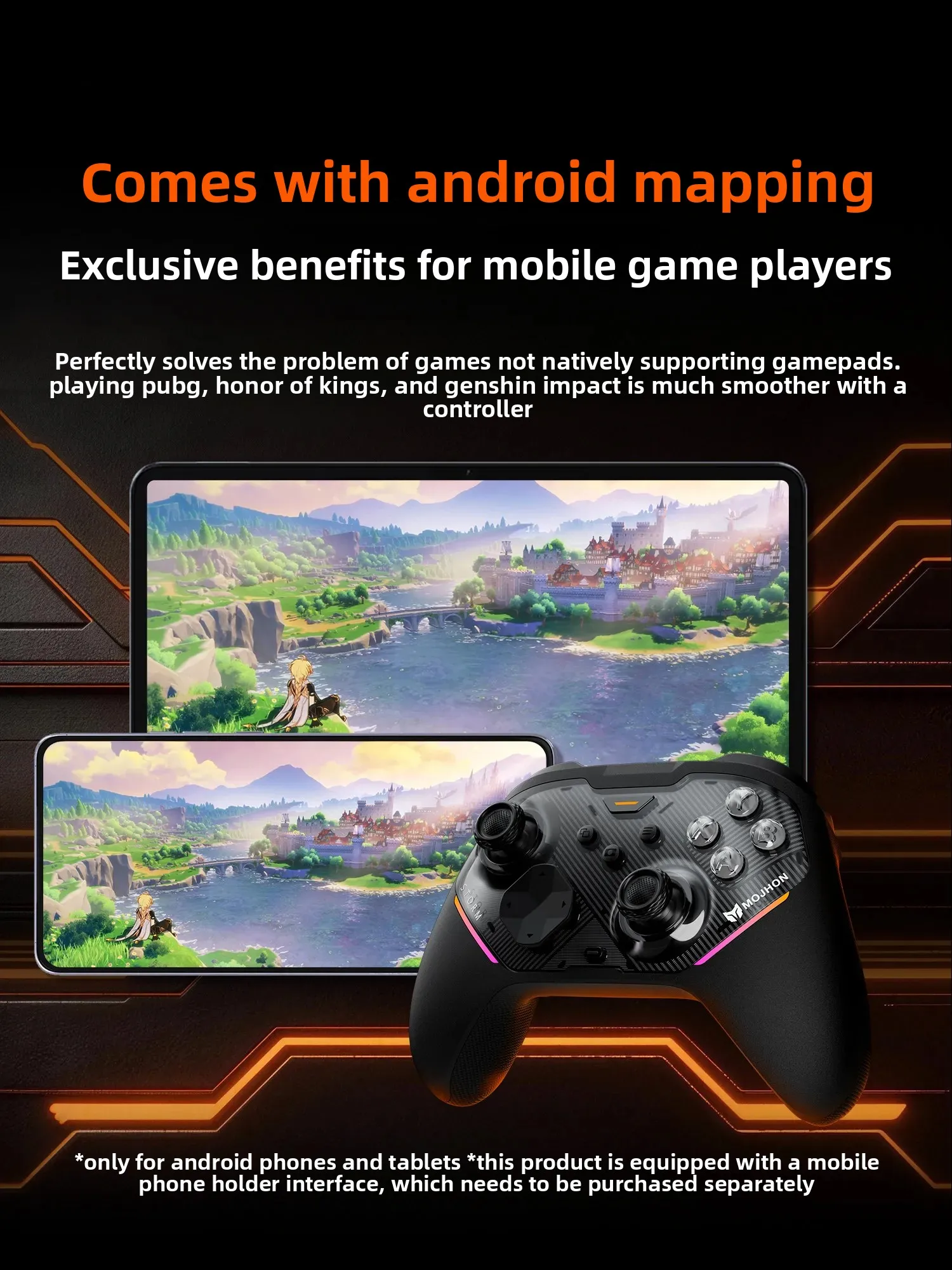 BIGBIG WON Gale 2 Bluetooth Wireless Game Controller TMR Joystick