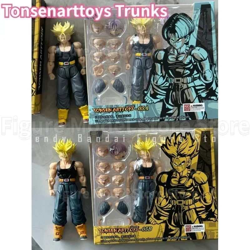 Tonsenarttoys Dragon Ball SHF Future Trunks Super Saiyan SSJ 2 Majin Buu Kid Buutenks Accessories Action Figure Anime Model Toys