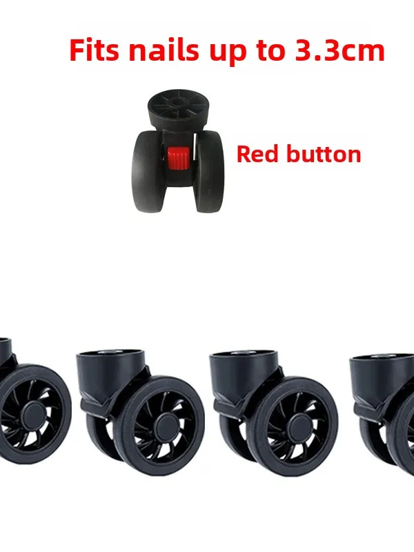 Mute Wear-Resistant Luggage Wheel Accessories Travel Suitcase Parts Replacement Repair Password Slide Roller Wheel