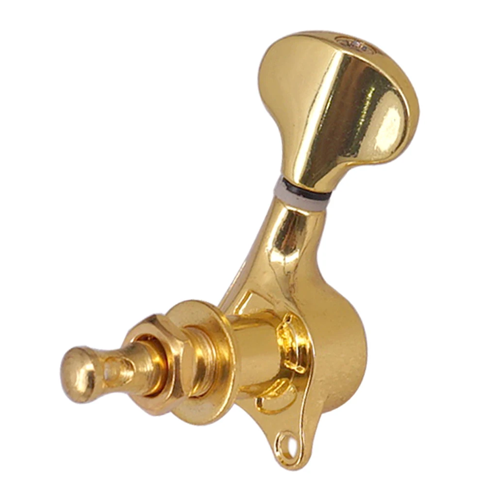 Electric Acoustic Folk Guitar Tuning Pegs Sealed 3R 3L Twist Lock Machine Heads Golden for Steel Strings Replacement Hardware
