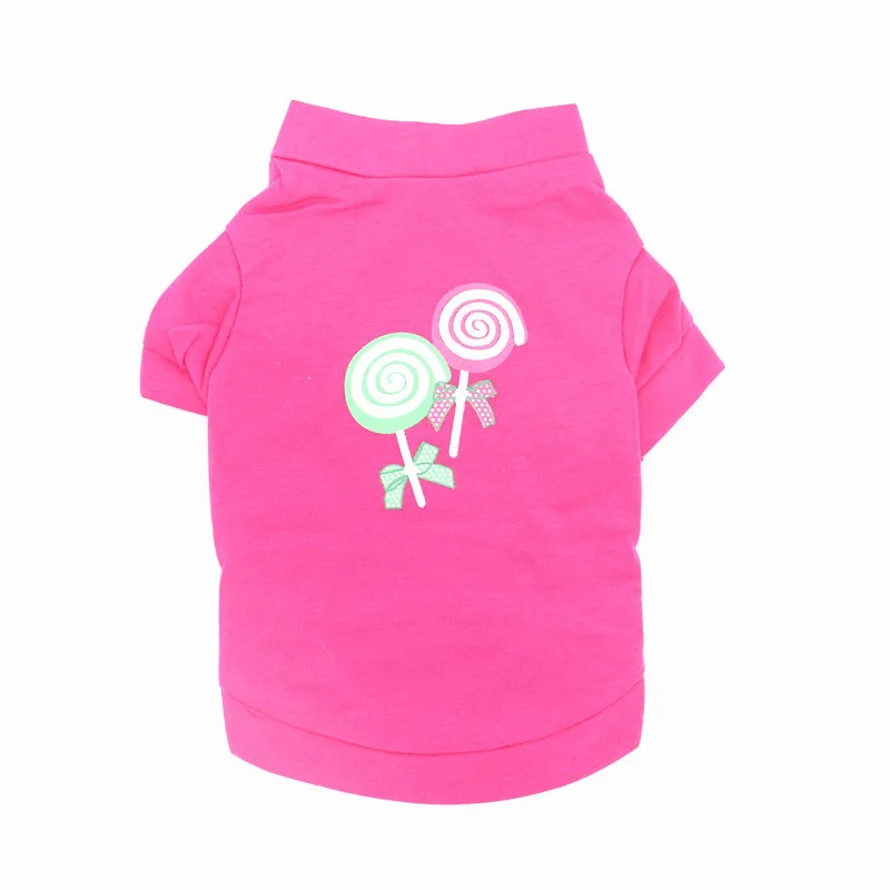Spring Summer Hot Sale Pet Clothes Breathable Dog T-Shirt for French Bulldog Pomeranian Cats Cute Puppy Apparel