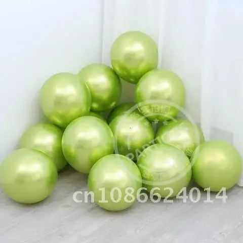 20pcs 12inch Metallic Rose Gold New Color Lilac Purple Chrome Light Green Latex Globos for Wedding Birthday Party decor