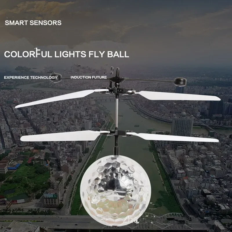 New Flying Ball Luminous Kid's Flight Balls Electronic Infrared Induction Aircraft Remote Control Toys LED Light Mini Helicopter