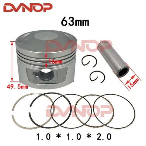 63mm Piston Ring Kit  For Honda XL185