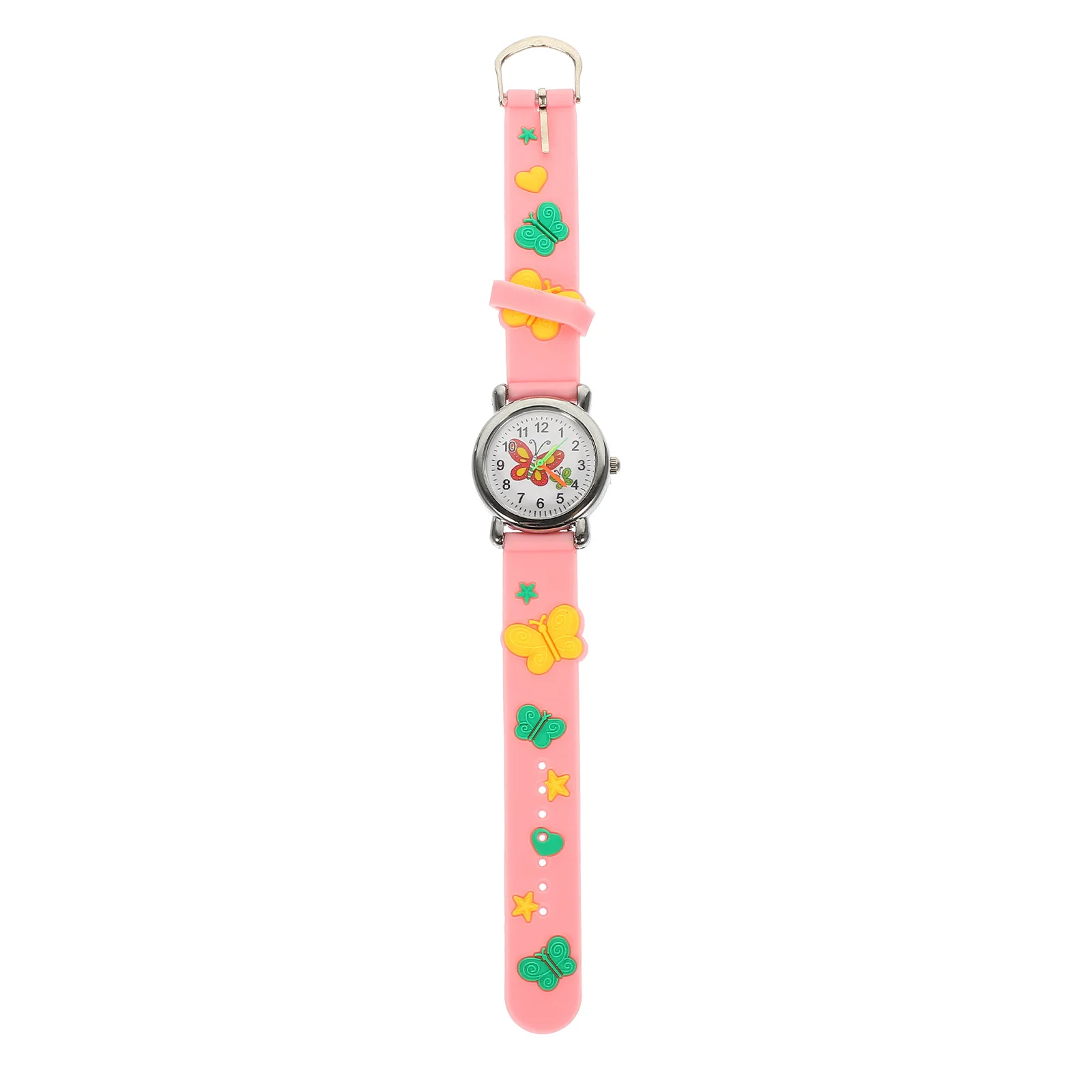 

Butterfly Pattern Watch Cartoon Wristwatch For Students Gift Portable Timepiece Decorative Watch