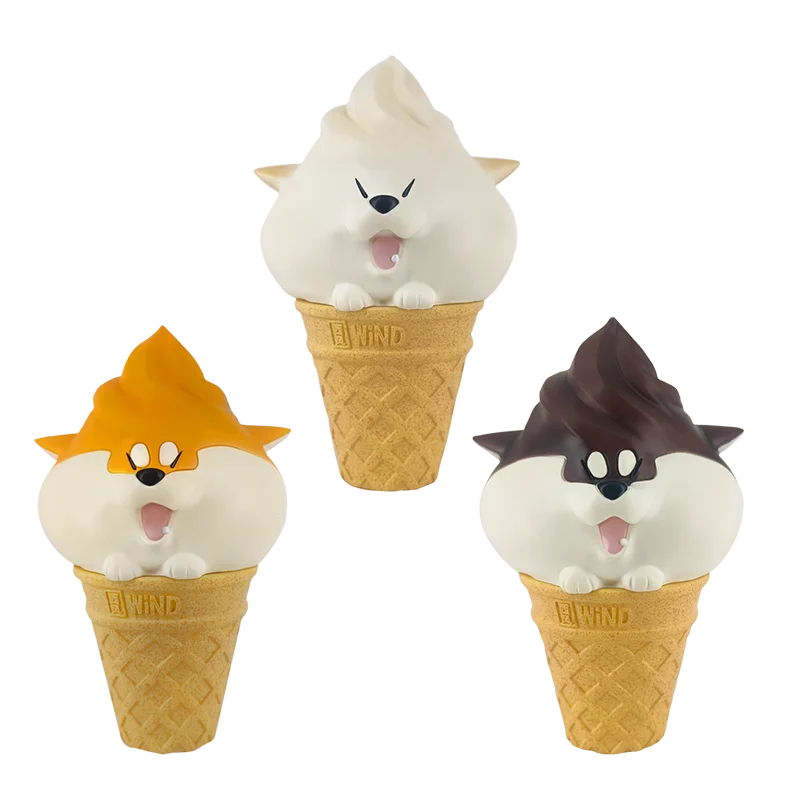 Shiba Inu Gotch 5 Ice Cream Series Tide Play Figurines Surprise Box Desk Ornaments Cute Model Kawaii Doll Girls Birthday Gift