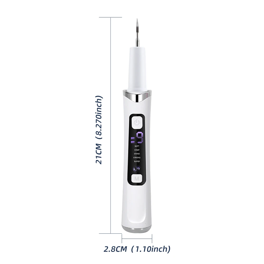 Plaque Tartar Remover for Teeth Ultrasonic Tooth Cleaner Household Inter-Dental Pointed Cleaning Calculus Scaler Oral Care Set