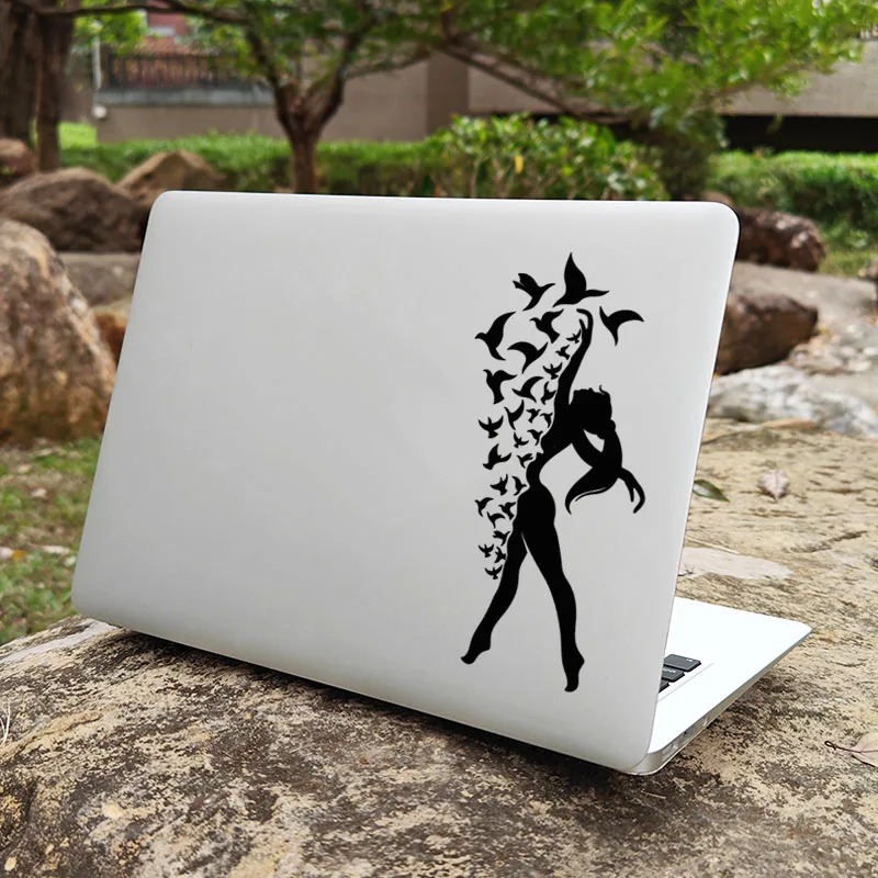 Beautiful Dancer Girl Vinyl Laptop Sticker for Apple Macbook Skin Decor 13 Pro 14 Retina 15 Mac Air HP Notebook Decorative Decal