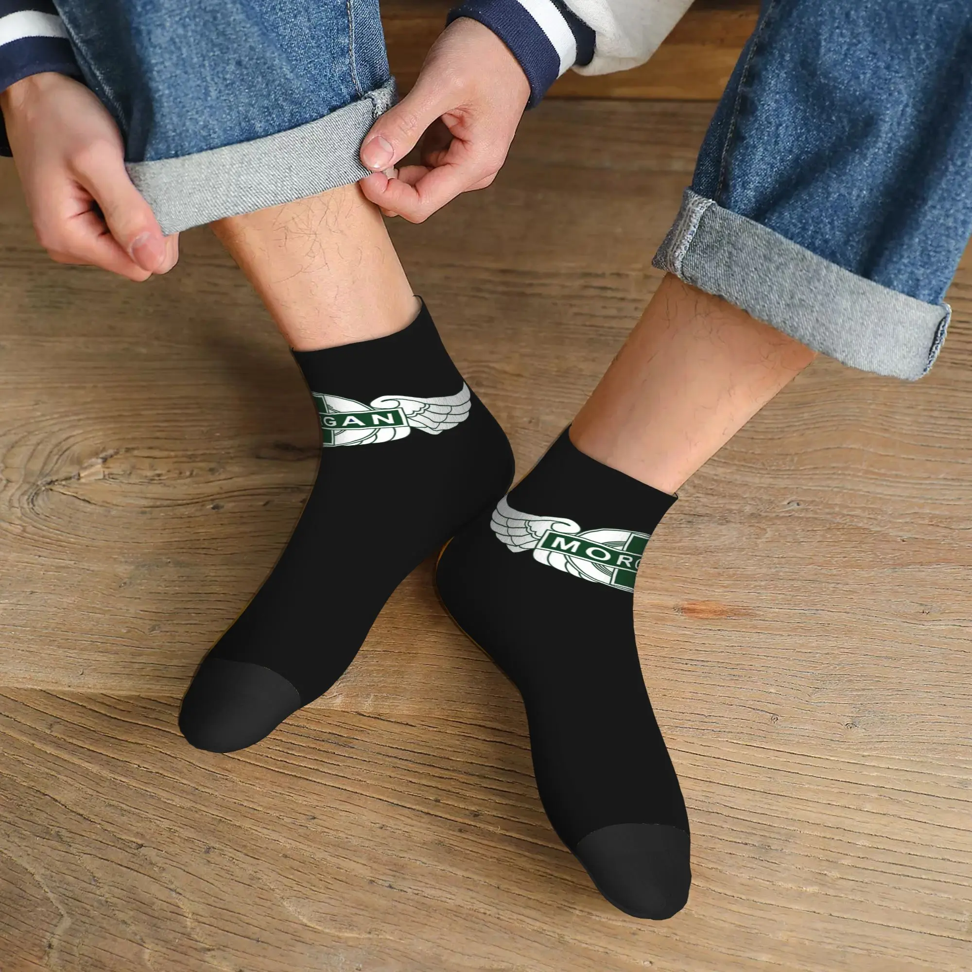 

Всесезонные носки Morgan Motor Car Company Harajuku, впитывающие пот спортивные носки средней длины, мягкие чулки в стиле хип-хоп для мужчин и женщин
