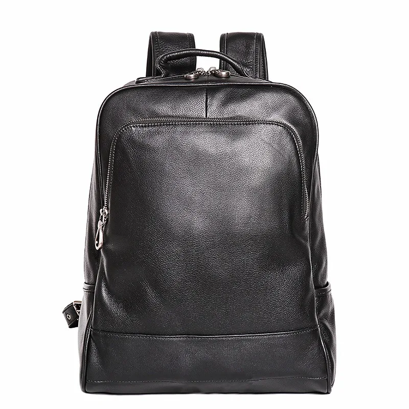 Nesitu Highend A4 Vintage Brown Black Top Grain Genuine Leather 14'' Laptop Women Men Backpack Cowhide Male Travel Bag M30055