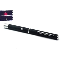 Caneta Laser Pointer não focável, Luz LED portátil, Vermelho alaranjado, 635nm, 1mw, 635P-5