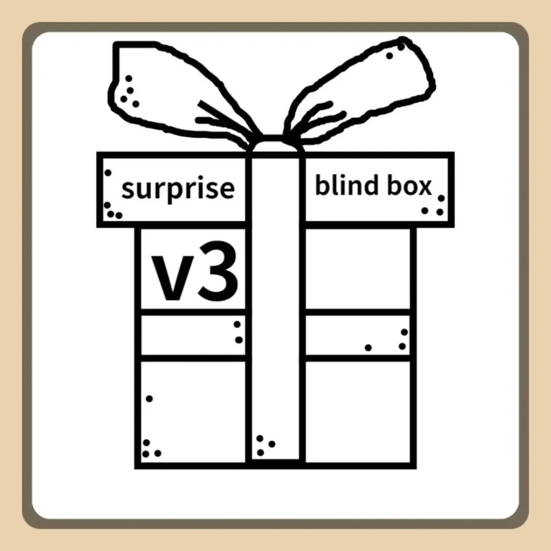 2025 لا الجديدة #   صندوق أعمى كرتوني لطيف من فوفو، لعبة صندوق أعمى لدمية مفاجأة V3 عالية الجودة