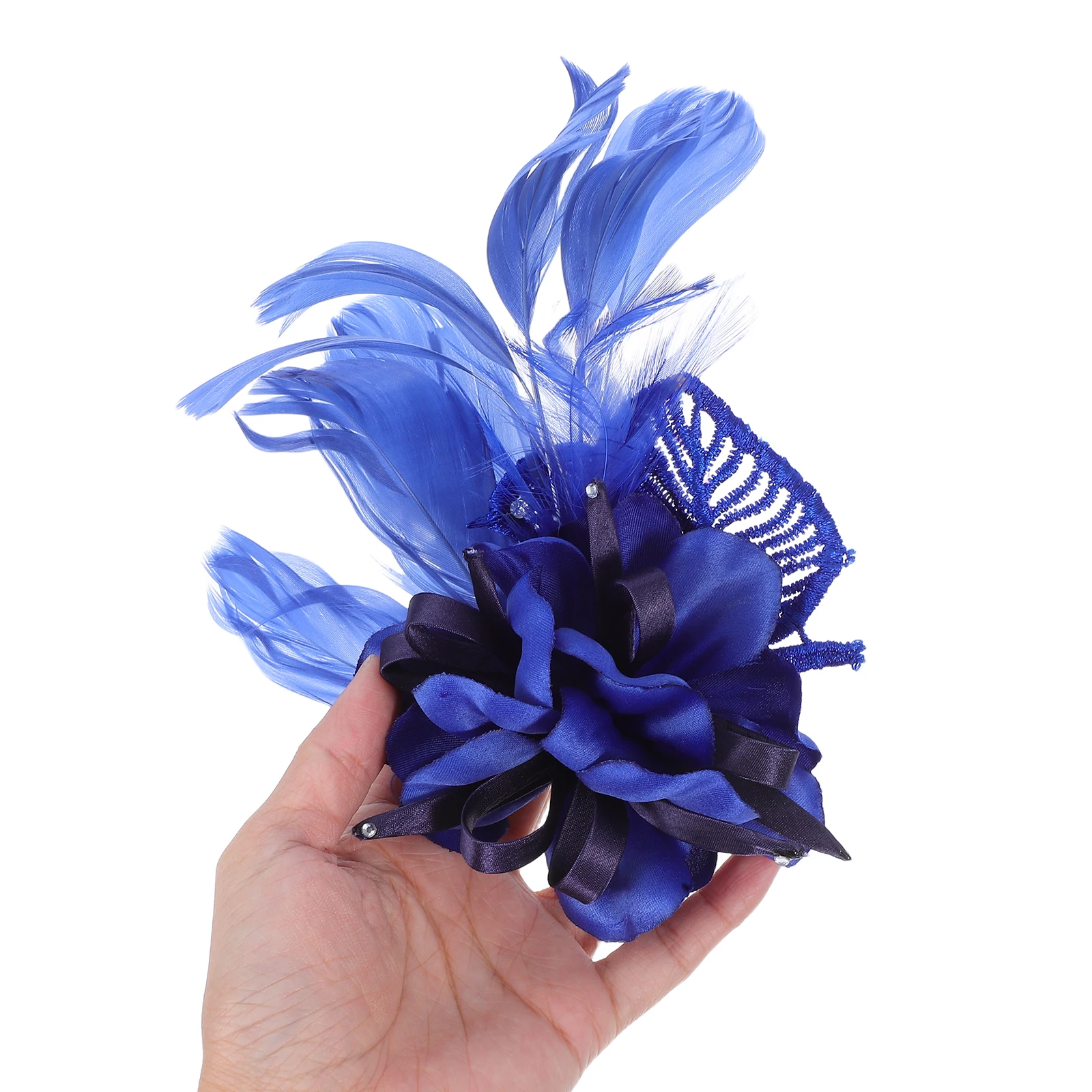 

2 Pcs Fabric Flower Brooch Pins Unique Design for Women Clothes Hair Accessories Fascinator Artificial Flowers Lapel