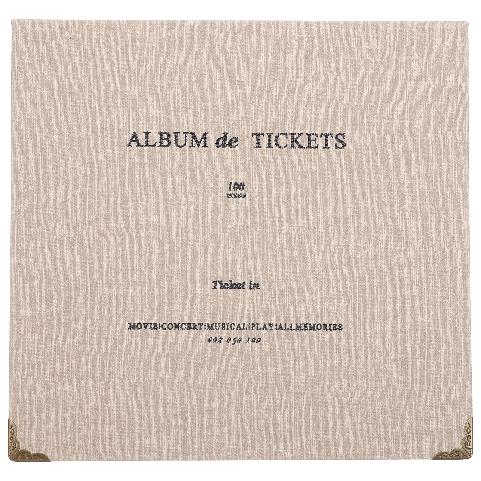 

Ticket Collection Book Coffee Color Receipt Organizer Storage For Photos Movie Tickets Bill Note Album Durable Fashion Design