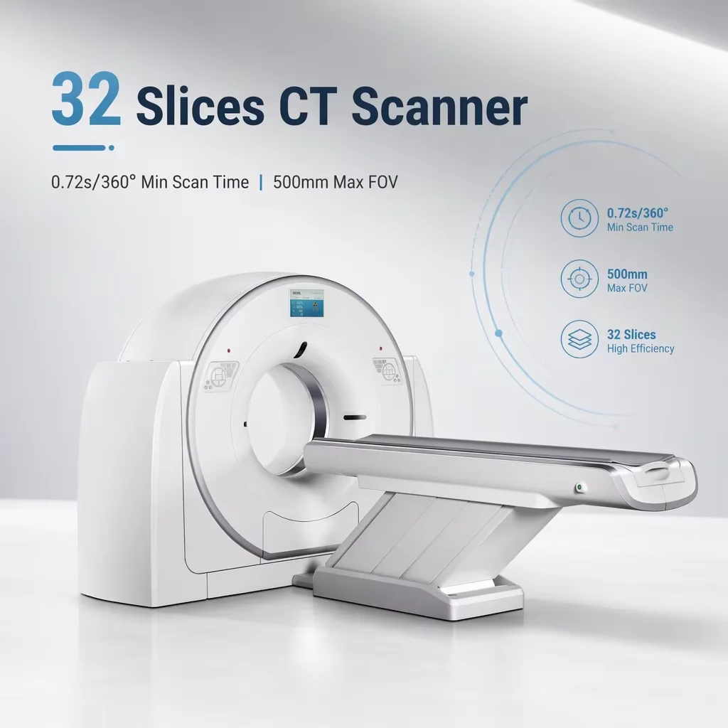 32 Slices CT Radiology Equipment Full Body X Ray Machine Medical CT Scan Machine CT X Ray Scanner