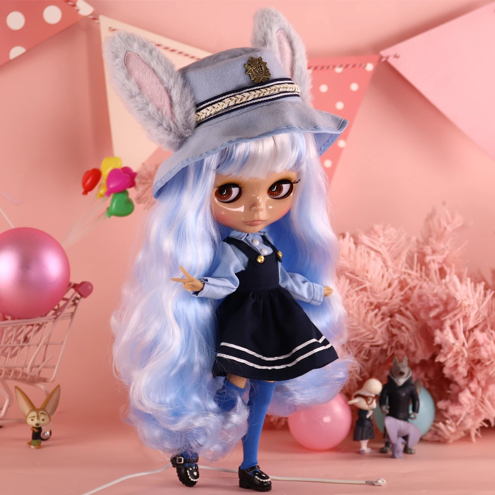 Tenues Gothiques pour Infirmière, ICY DBS Blyth Butter Bunny Hop, Robe Cosplay Trempée, 1/6 BJD OB24 Anime