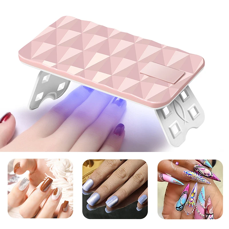 9 LED Beads Dual Light Source Nail Fast Dryer UV LED lampada USB macchina per fototerapia per unghie strumenti per Manicure Gel per polimerizzazione smalto per unghie