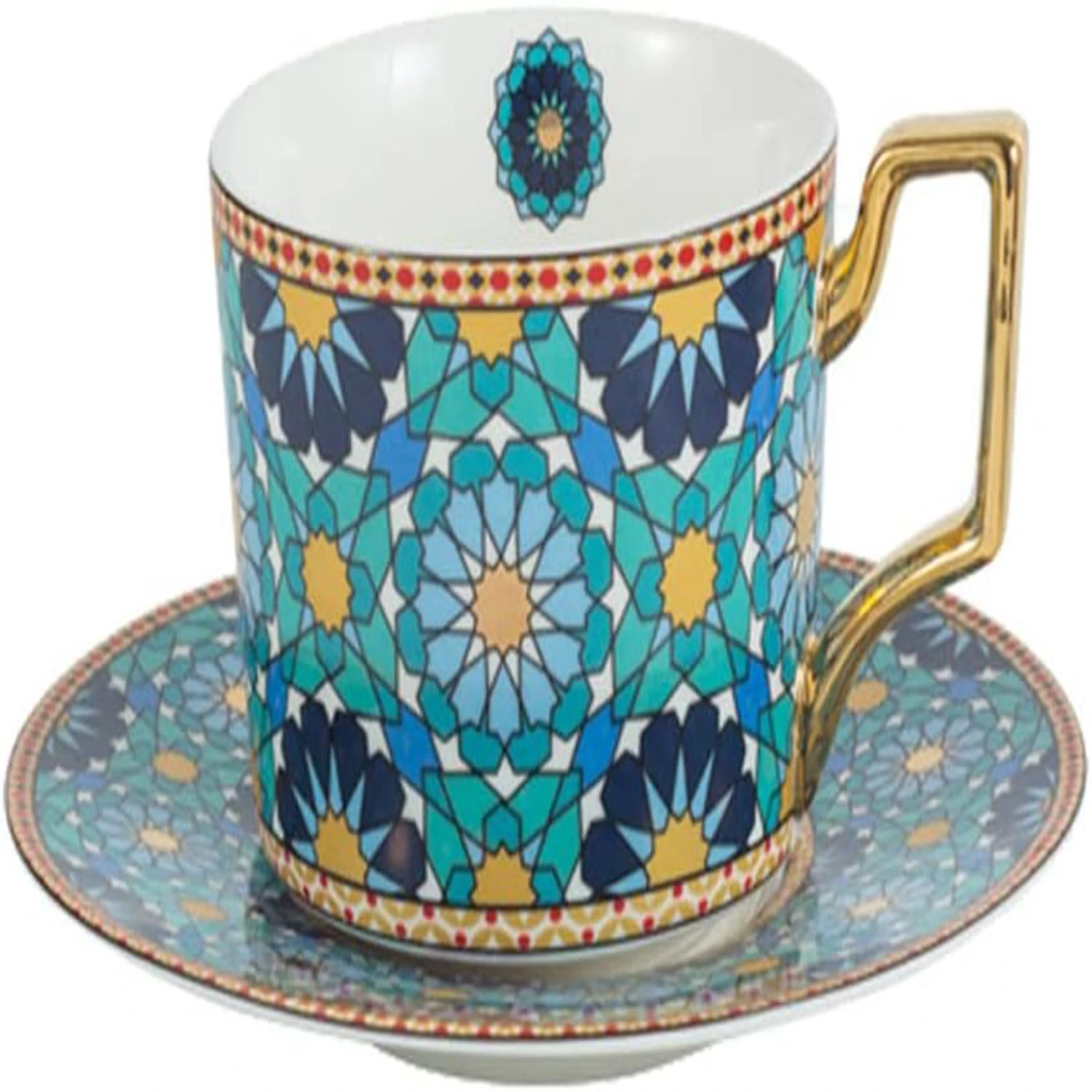 

Elegant and sophisticated bone china cappuccino cup and saucer set, perfect for adding a touch of luxury to your table setting.