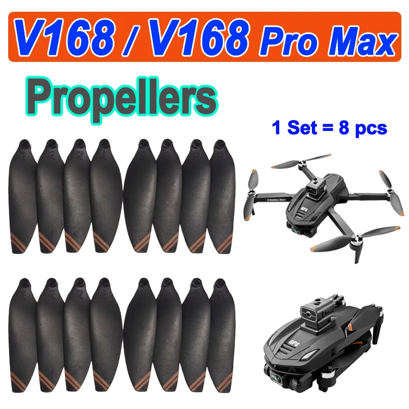 V168 Pro MAX Drone Propeller 4K Professional Drone Blades Maple Leaf Quadcopter V168 Spare Propellers Accessories