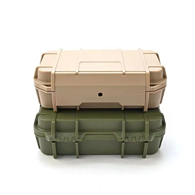 Double-Layer Shockproof Pressure Resistant Sealed Box, Outdoor Survival Storage Box, Caixa de água impermeável