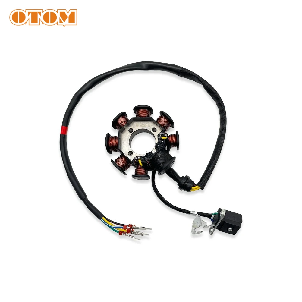 OTOM Motorcycle 8/12 Pole Magneto Fly Wheel Rotor Generator Stator Coil Ignition For ZONGSHEN ZS174MN-3 CBS300 ZS174MN-5 NB300