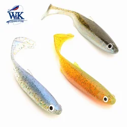 Señuelos blandos Swimbait Hoduller Shad para Zander Pike, cebo de pesca de 3,9 pulgadas, cola de paleta flotante, 10cm, 5 uds./PK