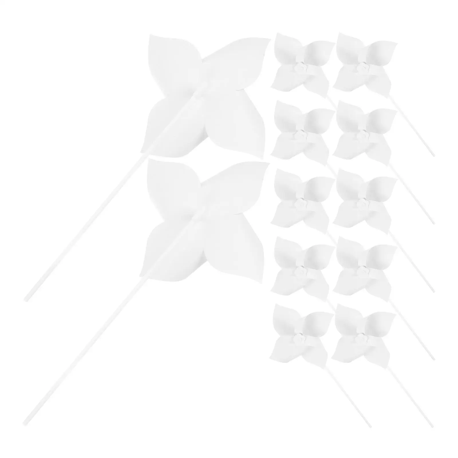 

12 Pcs Painting Windmill DIY Pinwheels Craft for Kids Graffiti Blank 400g Card Toddler Kits