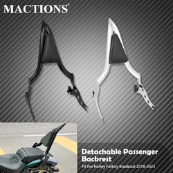 Motorcycle Passenger Sissy Bar Backrest Rear Detachable Backrest For Harley Softail Fat Boy FLFB FLFBS Breakout FXSB 2018-2023