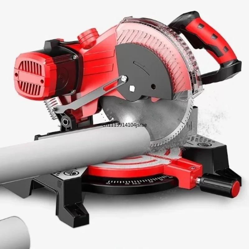 10Inch Miter Saw High Precision 45 Degree Angle Cutting Machine Multi‑Purpose Cutter Aluminum Profile Woodworking DIY Power Tool
