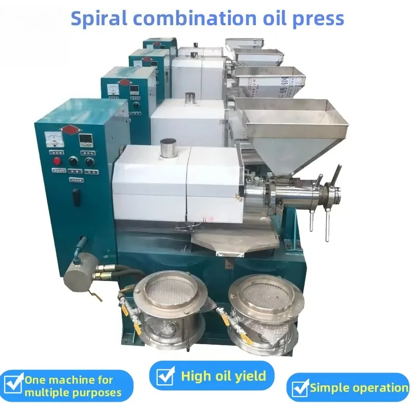 Customized Automatic Cold Hot Oil Extractor Combined Oil Press Machine for Oil Plant Business with Filter