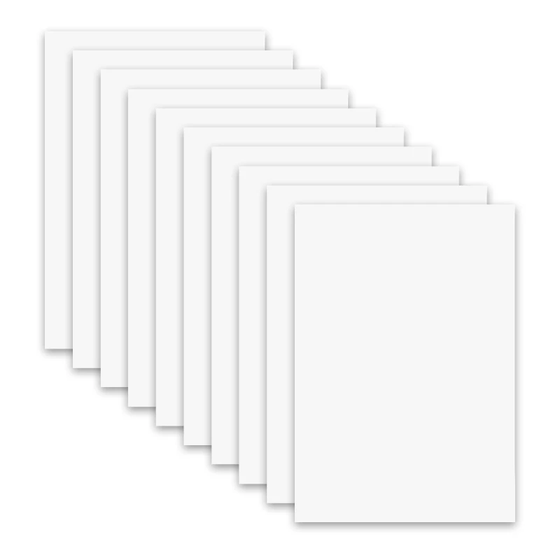 Q0KE 10Pcs White Smooth Pad Paper Paper 10x7inch Papers Heavy Weight Watercolor Paper