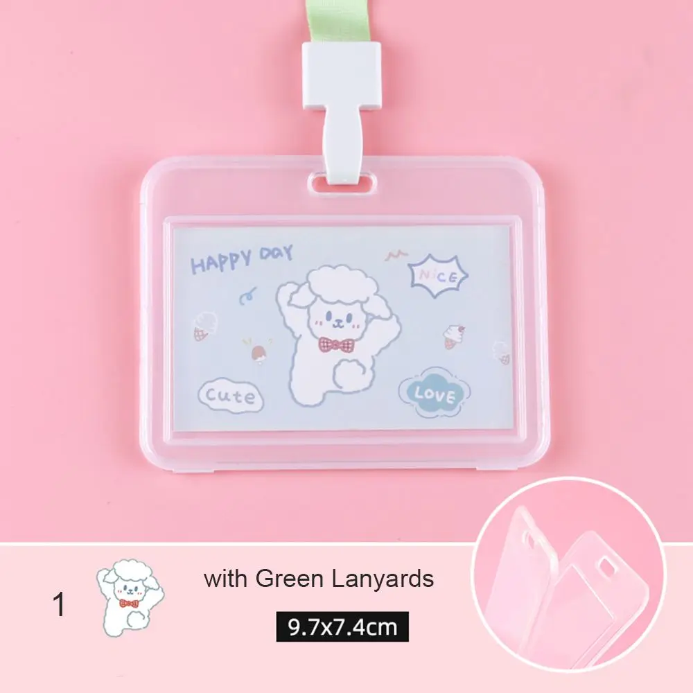 

Милая подвесная веревка для учителя медсестры, водонепроницаемый вертикальный держатель для бейджа с именем и ремешком, держатель для удостоверения личности, шейный ремешок