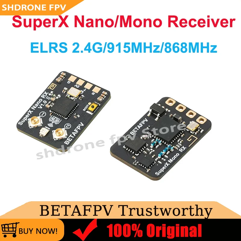 

Приемник BETAFPV SuperX двухдиапазонный ELRS True Diversity GemX Gemini для FPV-дронов и гоночных моделей