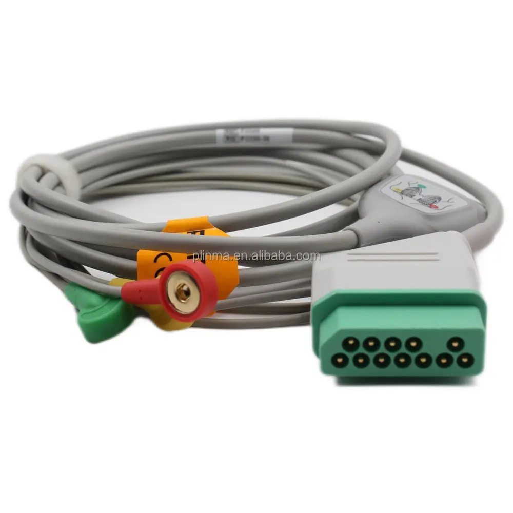 

Med-ical Supplies 3/5 Leads ECG Cable ECG Lead Wire Compatible With Nihon Kohden BSM Life Scope