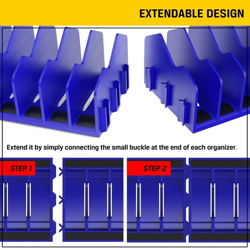 AT02-Plier Organizer Rack, 10-Slot Pliers Cutters Organizer Rack ,Tool Organizer, Tool Drawer Toolbox Organizer