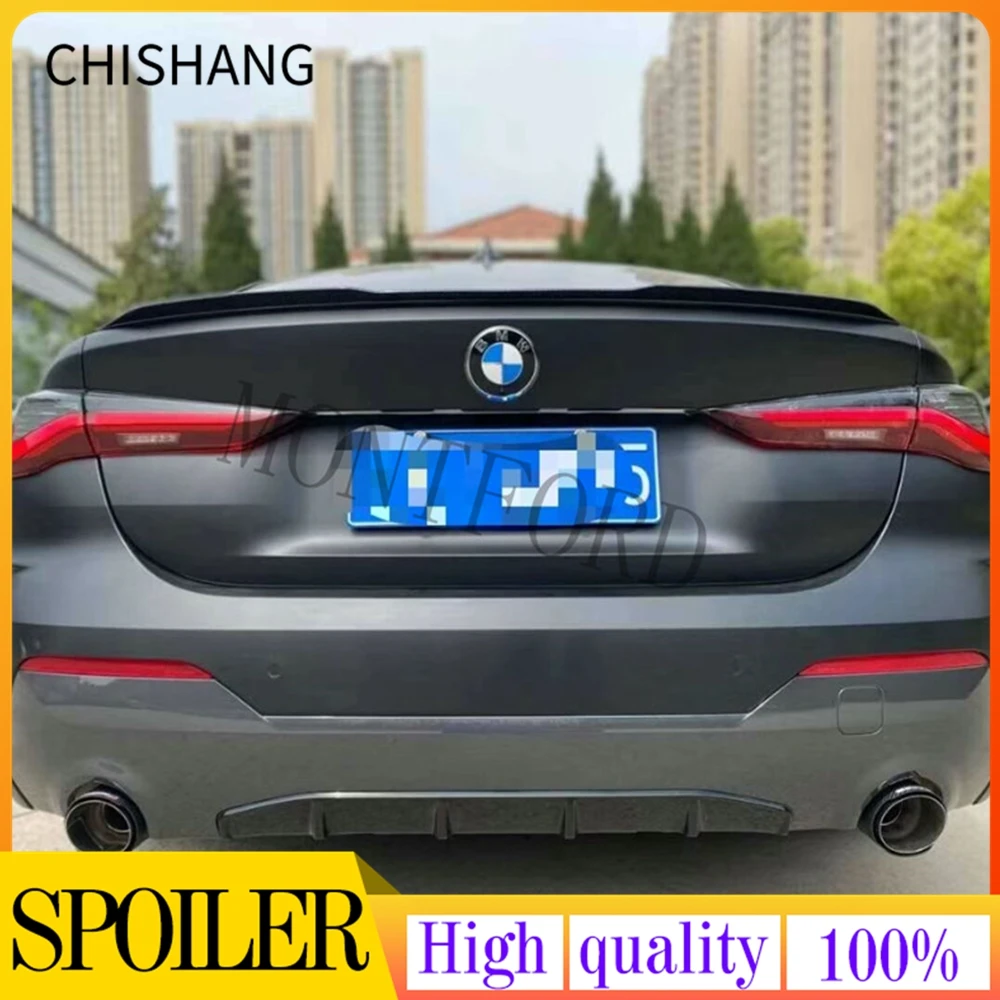 

Car Styling G82 Car Rear Trunk Spoiler Lip Boot Wing Lip For BMW 4 Series G22 430i G82 M4 2021-2022 Rear Trunk Wing Spoiler Lip