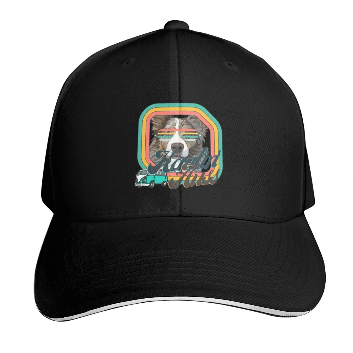 Haulin'Auss 70's Vibe Aussie Shepherd Baseball Cap Unisex for Men Women Outdoor Golf Running Hiking Summer Beach Travel
