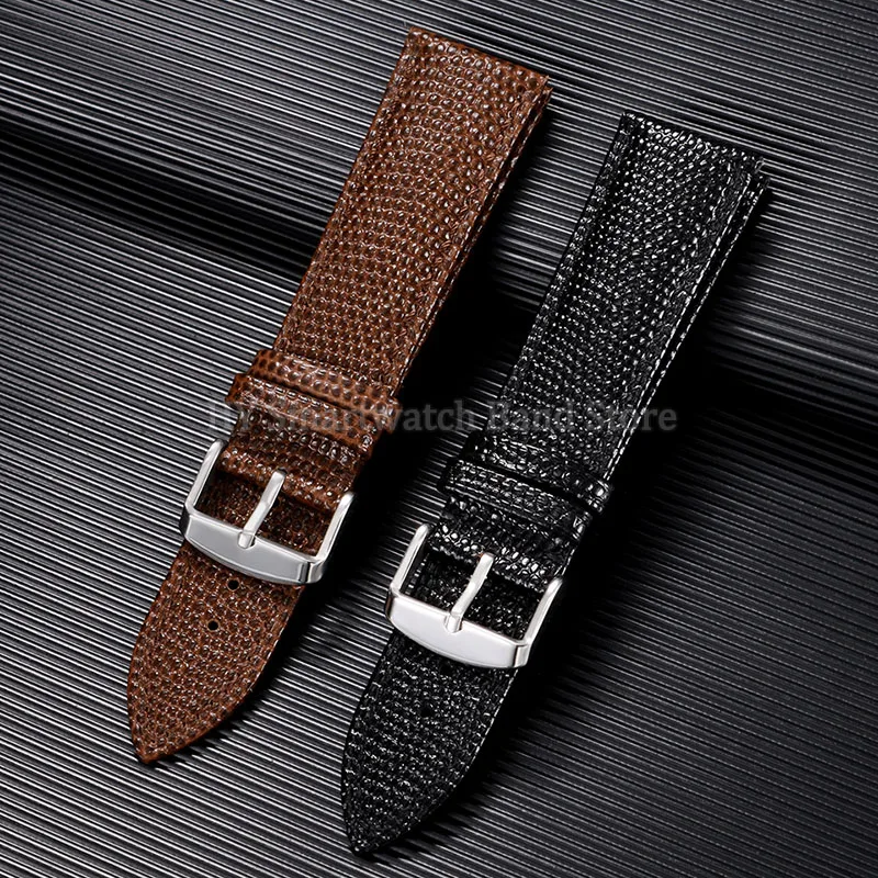 Fashion Lizard Print Leather Watch Band Cowhide Bracelet for Seiko for Omega Men Women Belts 14mm 16mm 18mm 19mm 20mm 21mm 22mm