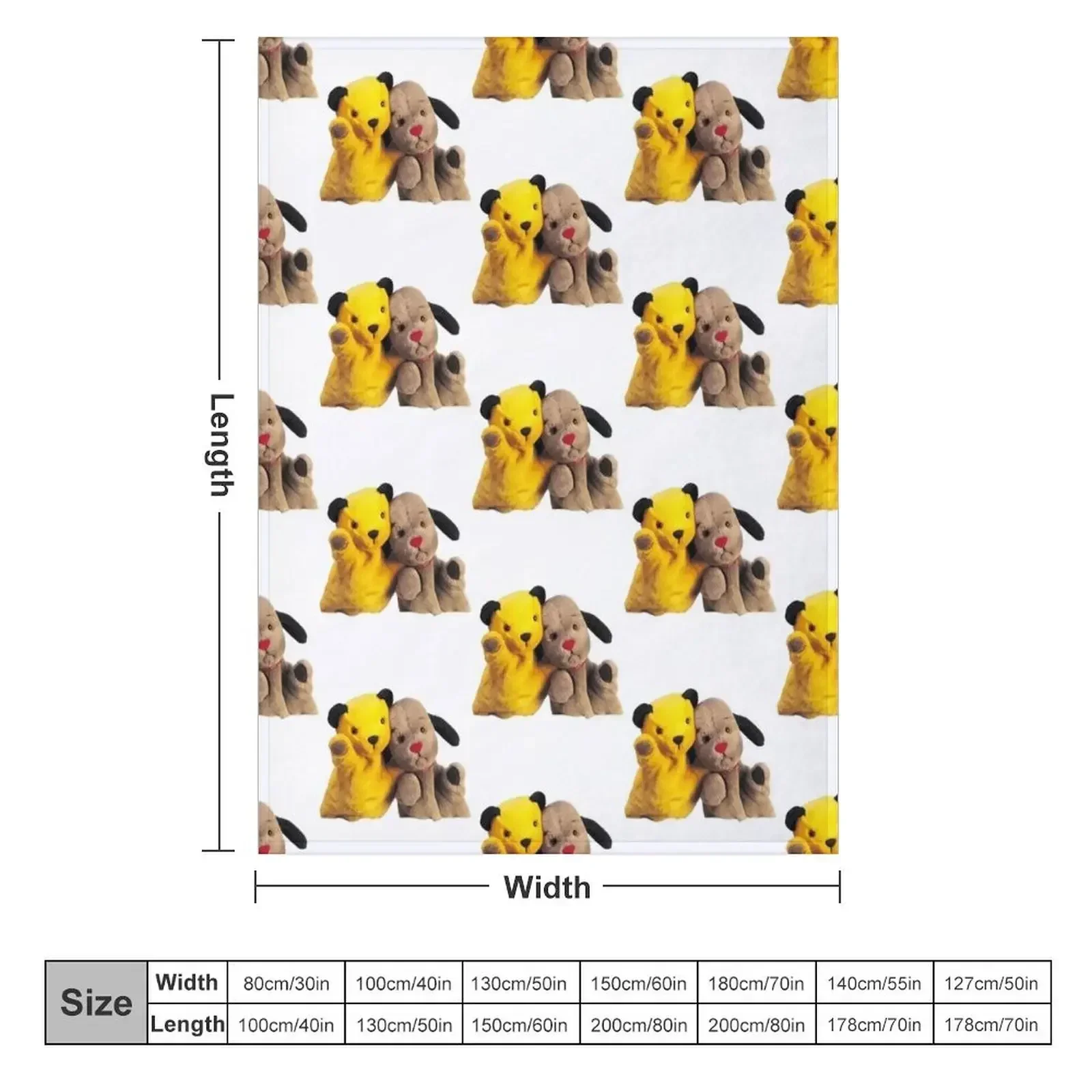 Sooty and sweep Throw Blanket couch cozy soft plush fuzzy picnic outdoor blanket
