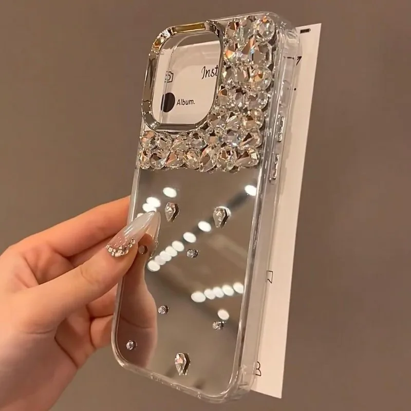 ミラーグリッターケース Xiaomi 17 Pro Max 15T Pro Poco C75 C71 C65 C61 C55 C51 C50 C40 C31用 3Dダイヤモンド輝くソフトカバー