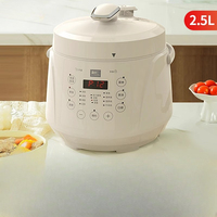 LIVEN 220V 701W 2.5L 0-coated electric pressure cooker, double-pot small household multi-functional pressure cooker rice cooke