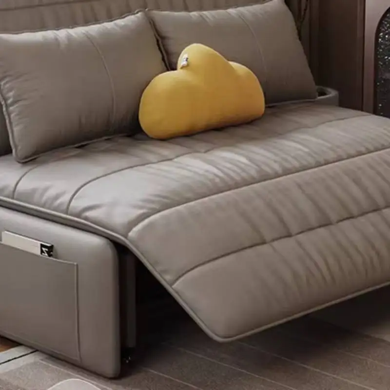 โซฟาไฟฟ้าหรูหราสไตล์มินิมอล พนักพิงแขนพับได้ โซฟาโค้งสูงสำหรับห้องนั่งเล่น เฟอร์นิเจอร์คุณภาพสูงสำหรับบ้าน