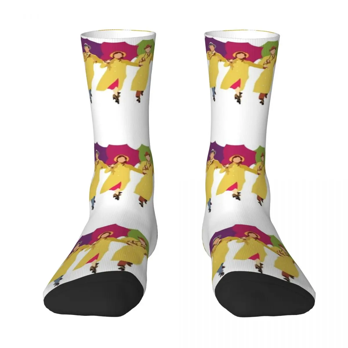 

Singing in the Rain Socks japanese fashion Crossfit Men Socks Women's