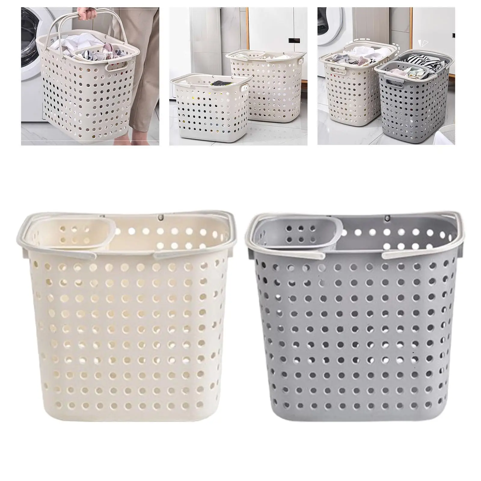 

Laundry Hamper Dirty Clothes Storage Basket Portable 16.1x11.8x14.1inch