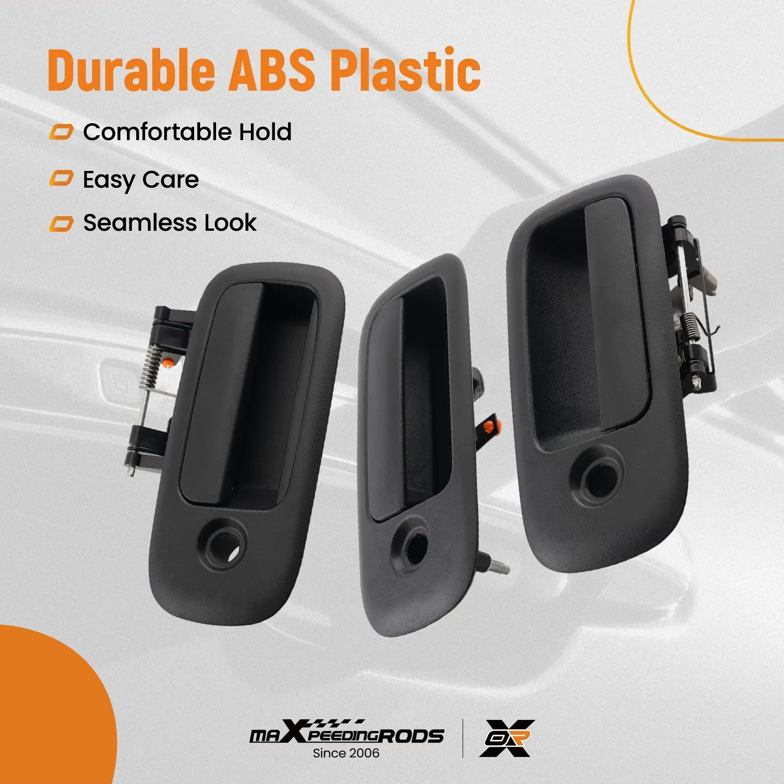 Front Rear Door Handle for Chevy Express GMC Savana 1996-2009 Plastic Black