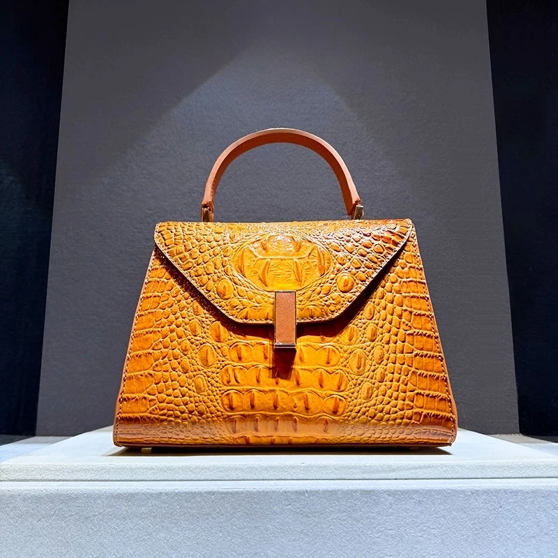 

Designer Brand New Leather Crocodile Print Handbag Shoulder Crossbody Bags for Women Сумка Женская
