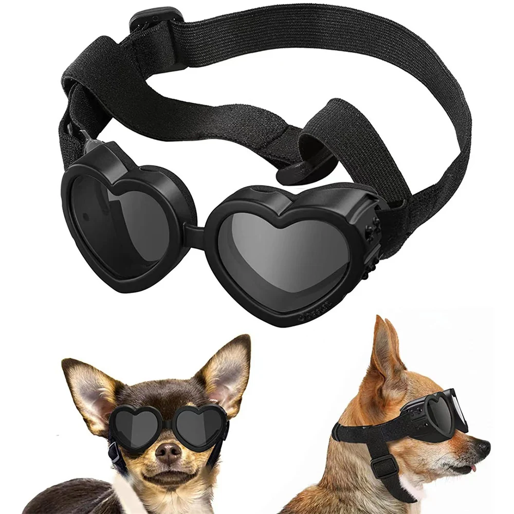 Outdoor-Reise-Sonnenbrille für kleine und mittelgroße Hunde und Katzen, verstellbare Tierbrille, Yorkshire-Brille, Haustierzubehör