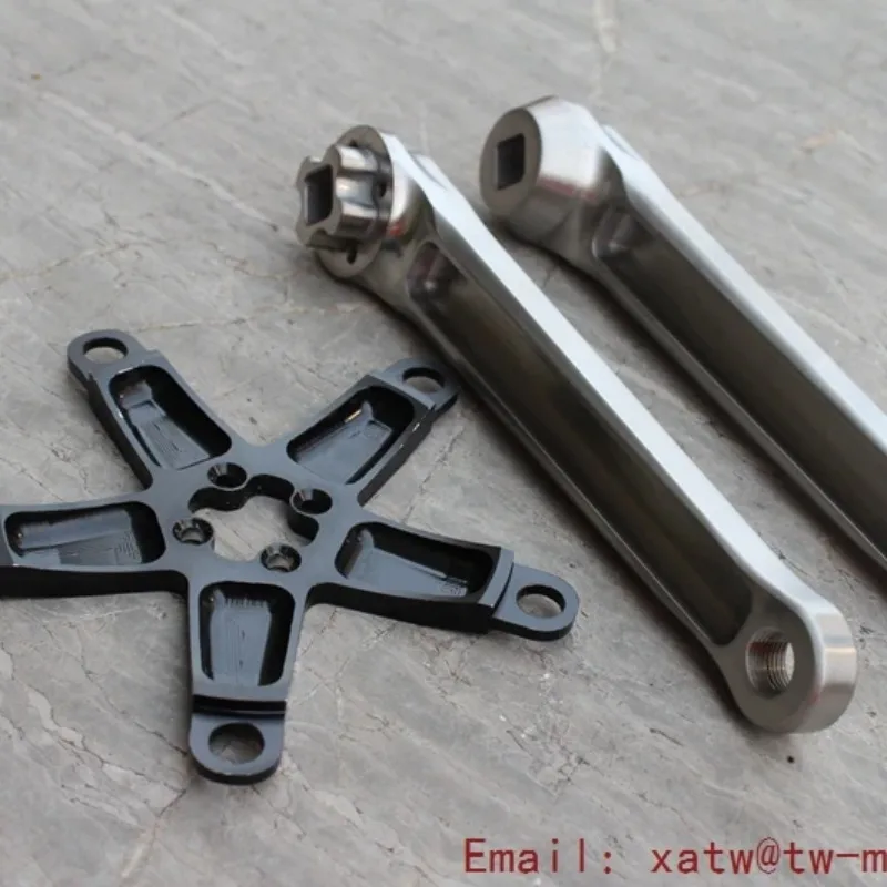 Titanium Ti6AL4V Taper Squared Crankarm For Road Bicycles Mountain Bikes Cruisers Kids' Bikes