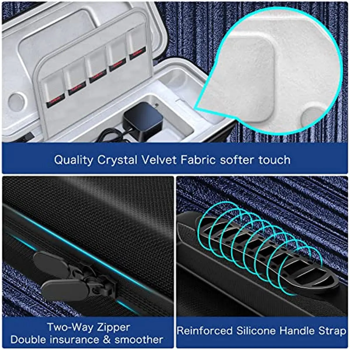 حافظة حمل من heystand لبخار سطح السفينة 12 في 1 مجموعة ملحقات سطح السفينة بالبخار مع حافظة محمولة واقية للسفر